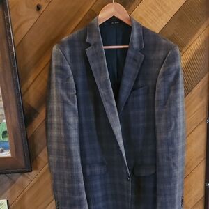 Kenneth Cole 42XL Grey Brown Blazer Sport Coat